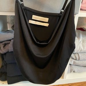 Urban Outfitters Black Satin Top